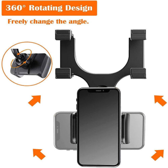 Premium 360° mobile phone holder showing a rotating design for adjustable angles.