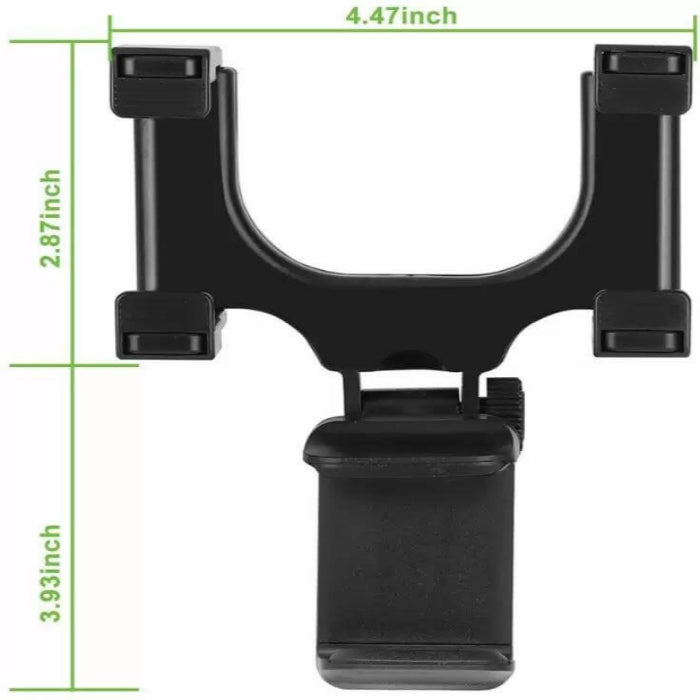 Premium 360° mobile phone holder dimensions with stable grip design for driving safety and convenience.