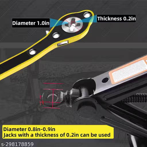 Close-up of a mechanical component with measurements and text on a dark background