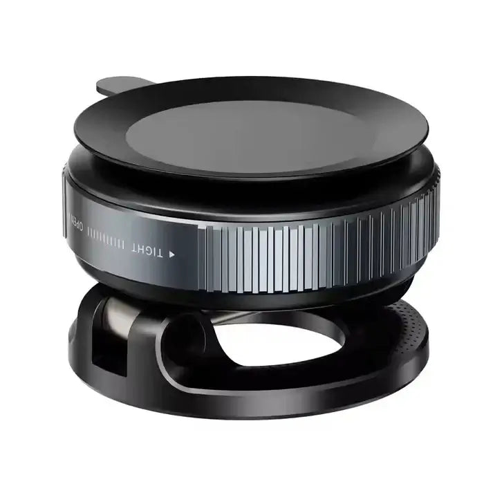 Magnetic Suction Holder  with focus ring on a white background