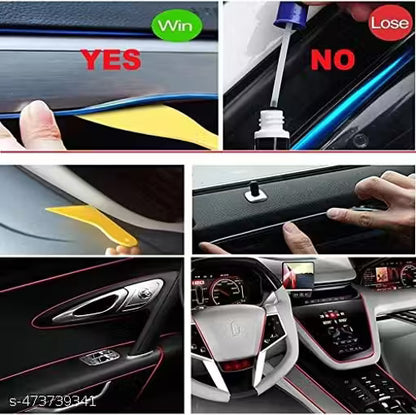 Car Interior Neon LED Lights with Fuse protection – 5V USB Mood Lighting for Stylish Rides
