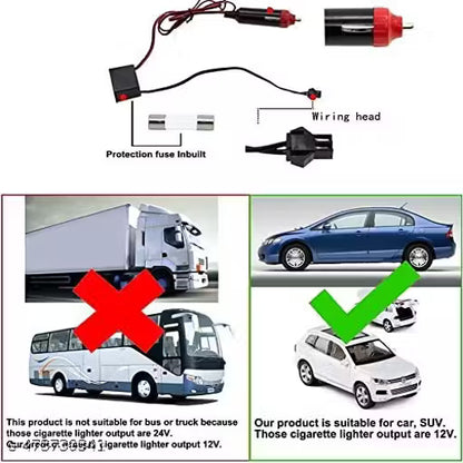 Car Interior Neon LED Lights with Fuse protection – 5V USB Mood Lighting for Stylish Rides